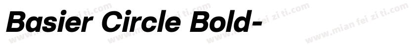 Basier Circle Bold字体转换
